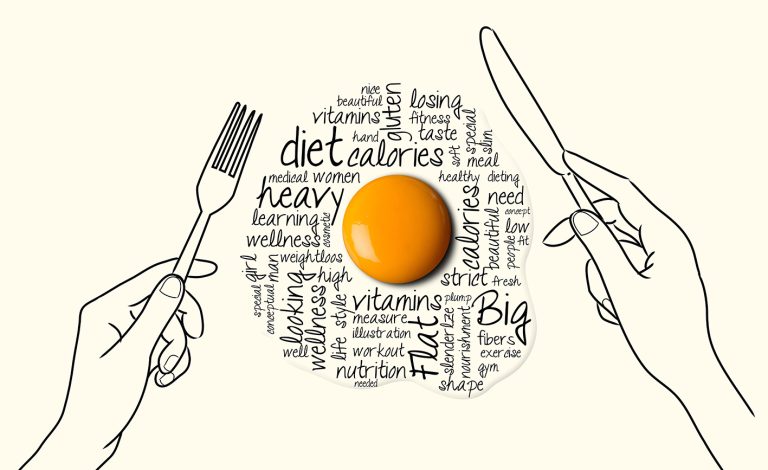 Αβγό κρόκος και σχέδιο με δύο χέρια και πιάτο