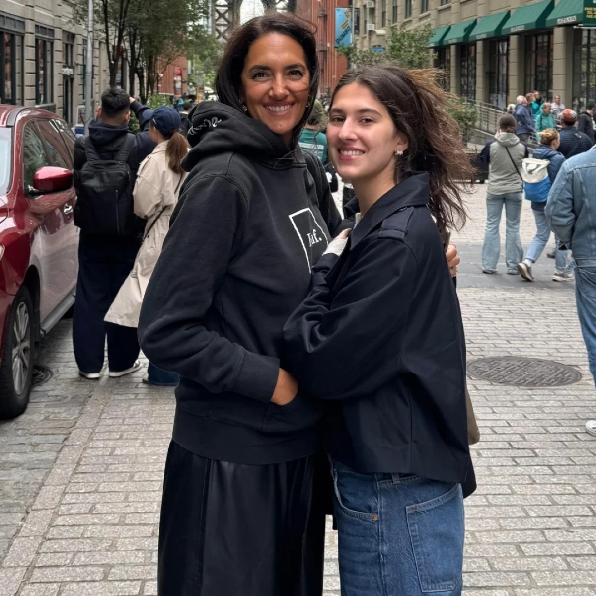 Η Νόνη Δούνια με την κόηρ της Ρϊα στη Νέα Υόρκη