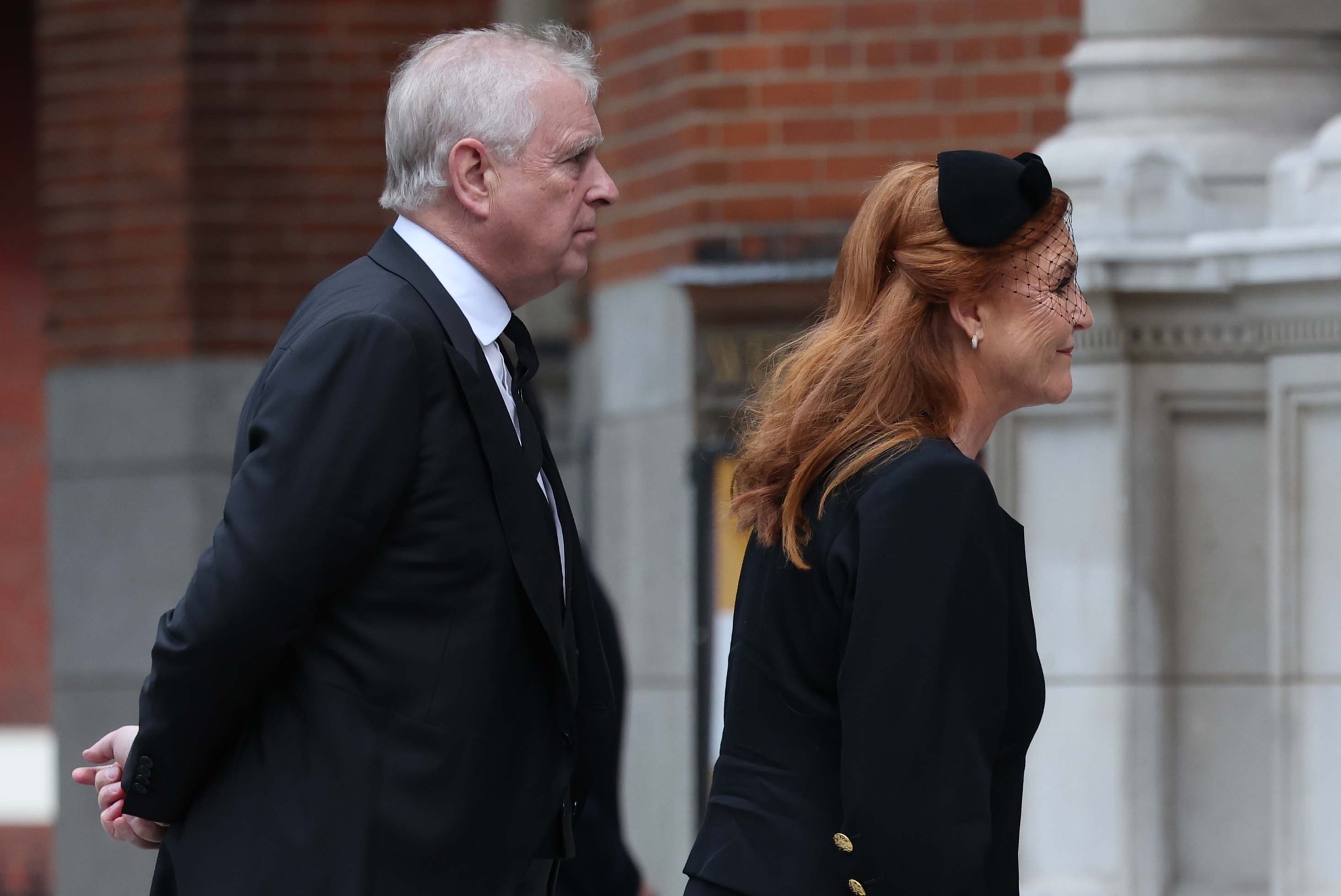 Ο πρίγκιπας Andrew και η Sarah Ferguson φτάνουν στον Καθεδρικό του Ουέστμινστερ, 16 Σεπτεμβρίου 2025