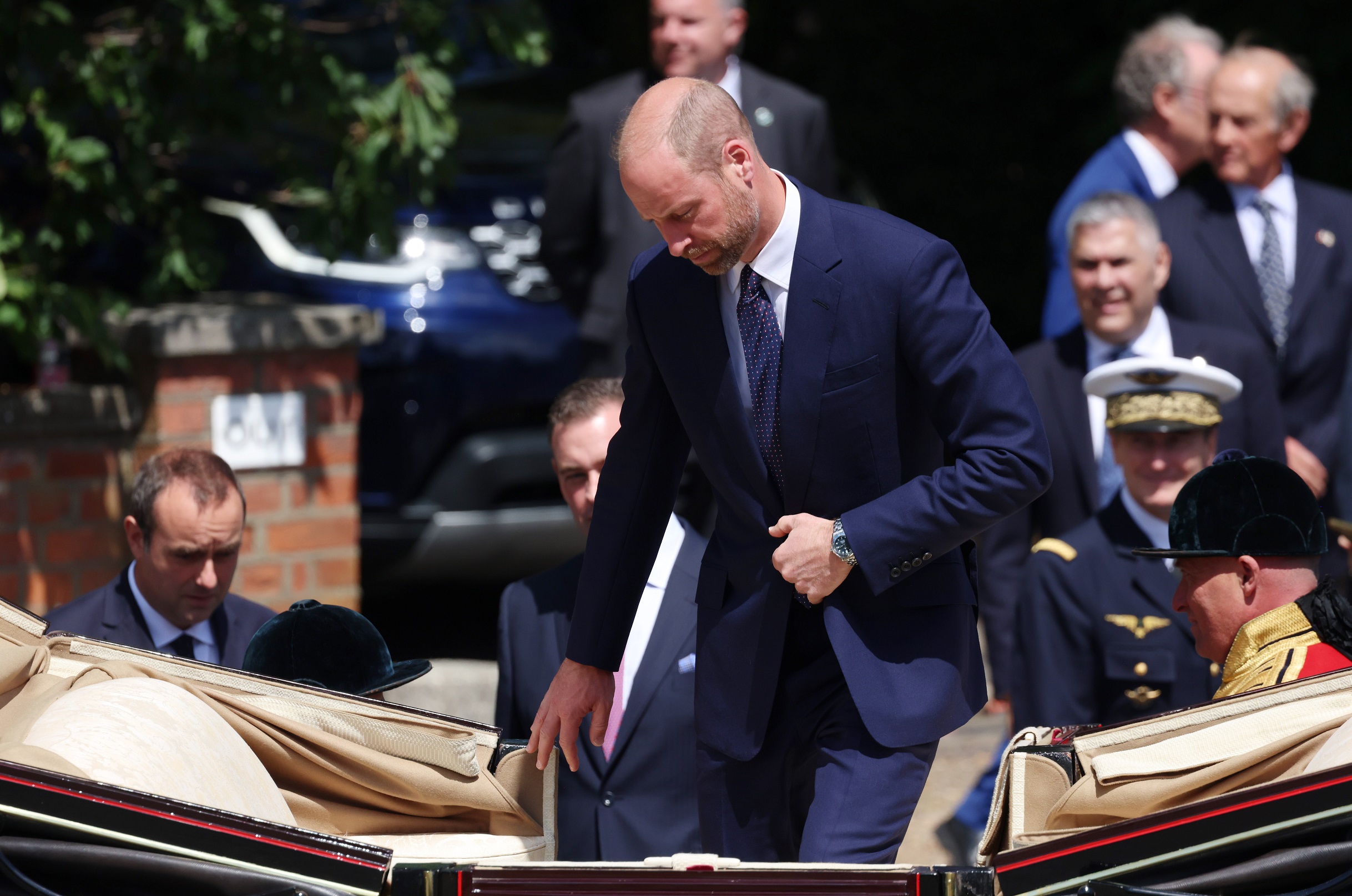 Ο πρίγκιπας William στην τελετή υποδοχής του Γάλλου προέδρου στο Ουίνδσορ, 8 Ιουλίου 2025