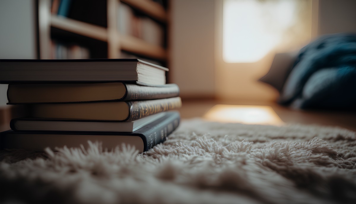Χειμώνας με χαλιά στο σπίτι και βιβλία