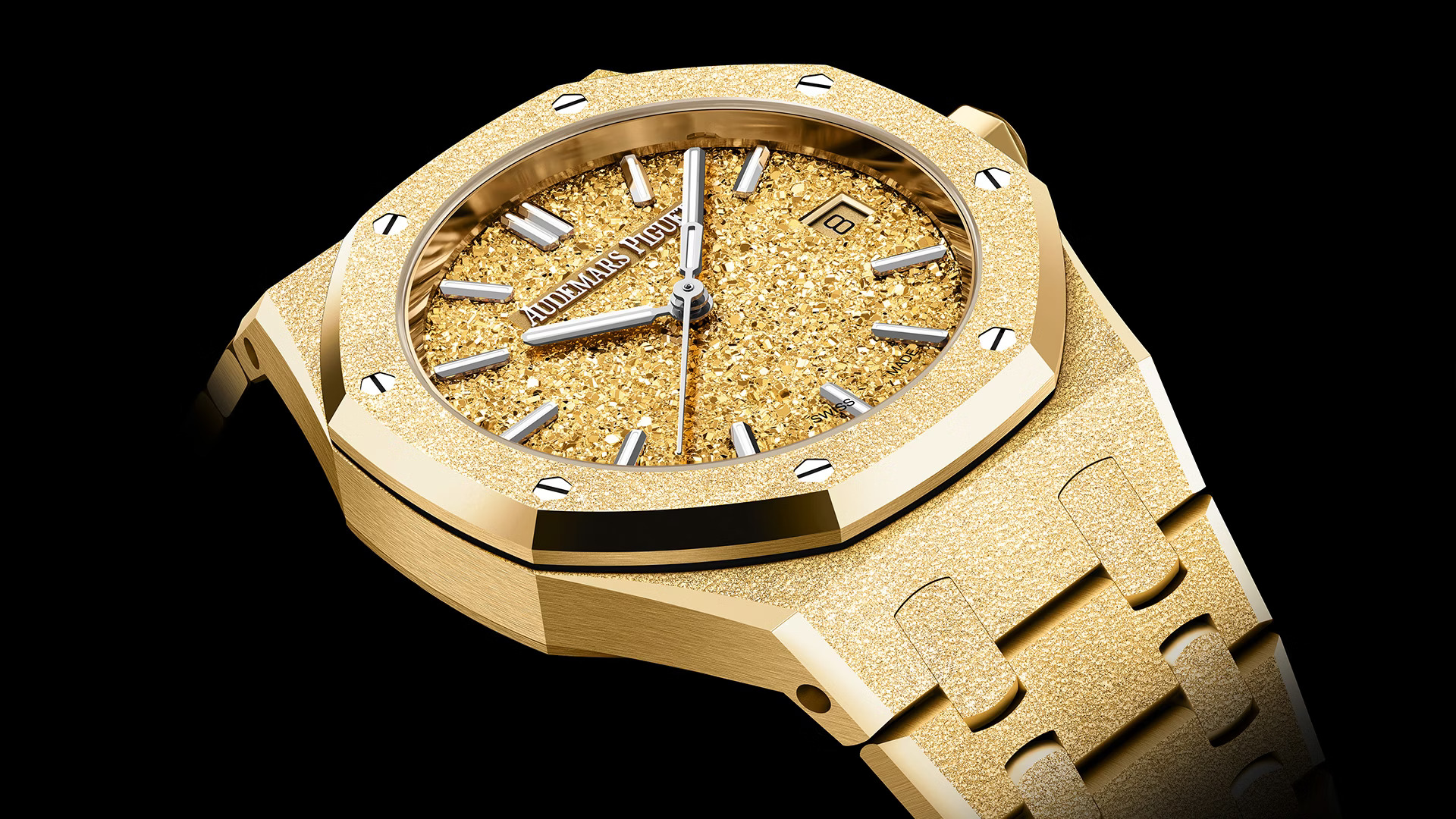 Tο ρολόι Audemars Piguet Royal Oak Frozen Gold