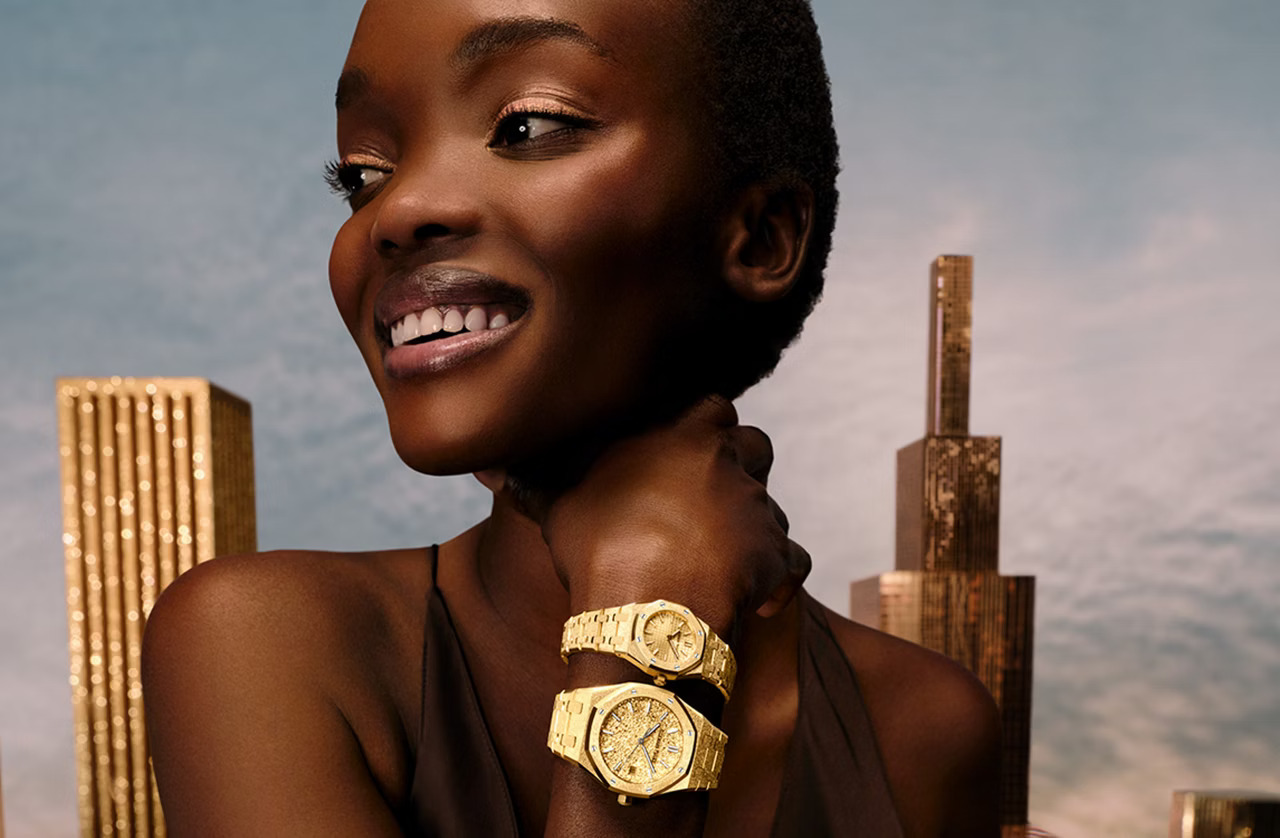 Διαφήμιση για το ρολόι Audemars Piguet Royal Oak Frozen Gold