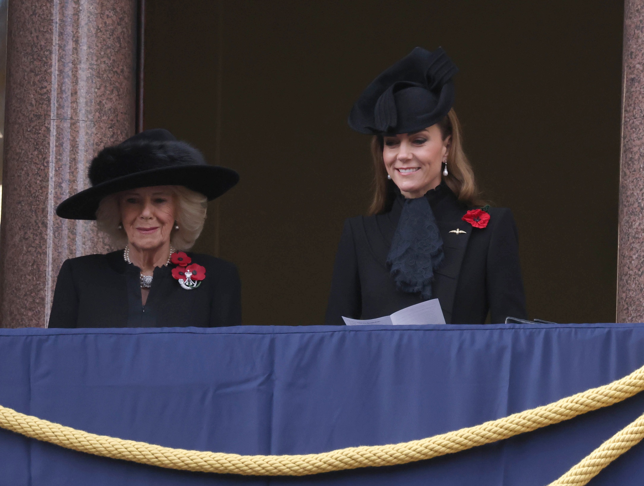 H βασίλισσα Camilla και η Kate Middleton στην Κυριακή Μνήμης στο Κενοτάφειο, 9 Νοεμβρίου 2025
