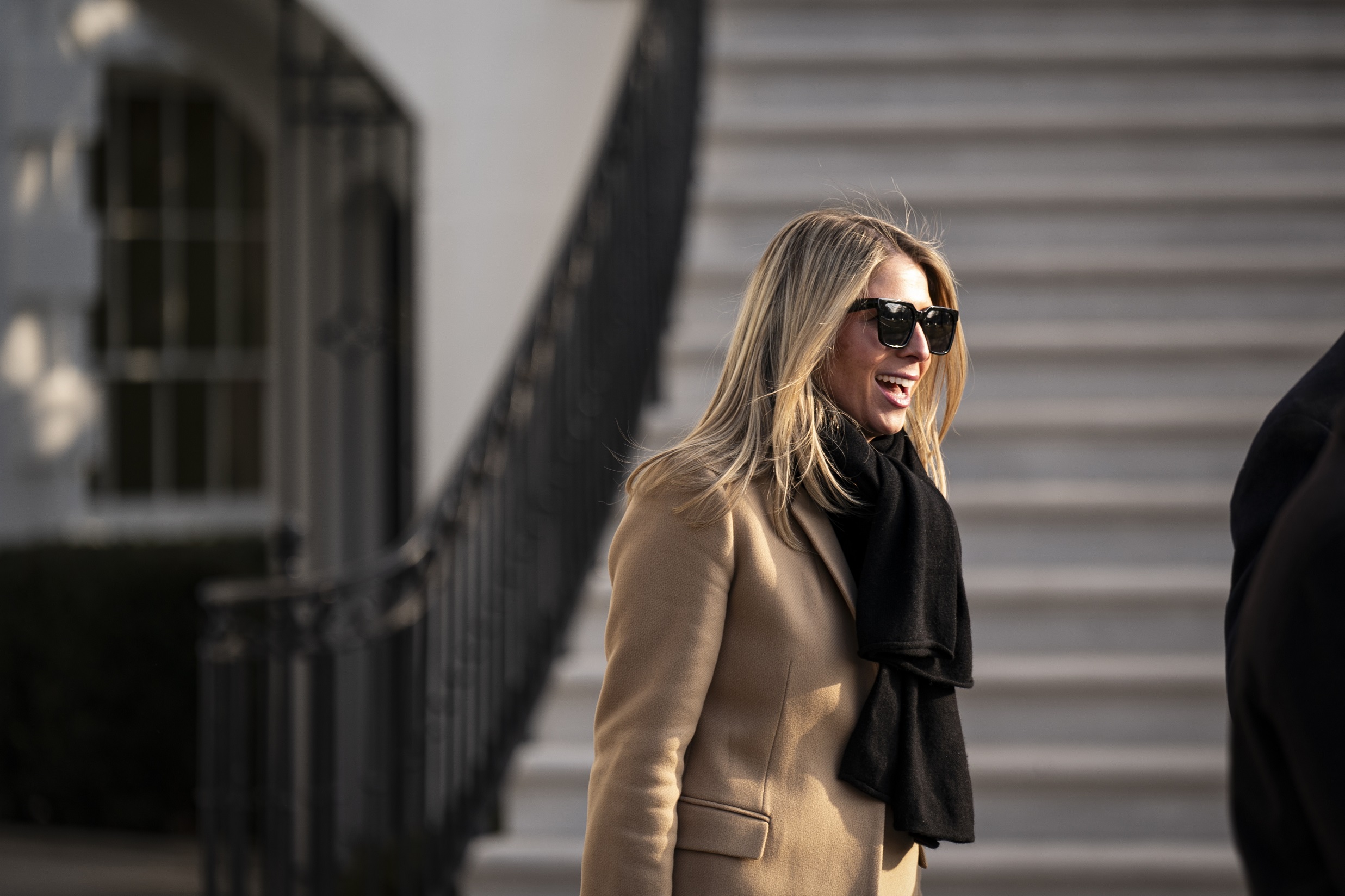 H Melania Trump, στον Λευκό Οίκο ενώ ετοιμάζεται να επιβιβαστεί στο Marine One, 24 Ιανουαρίου 2025