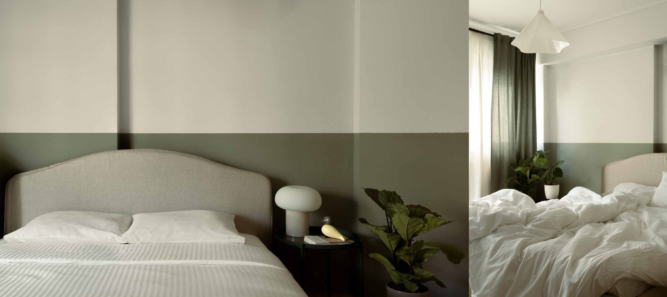 Η πρώτη κρεβατοκάμαρ στο χρώμα της ελιάς, μετά την ανακαίνιση