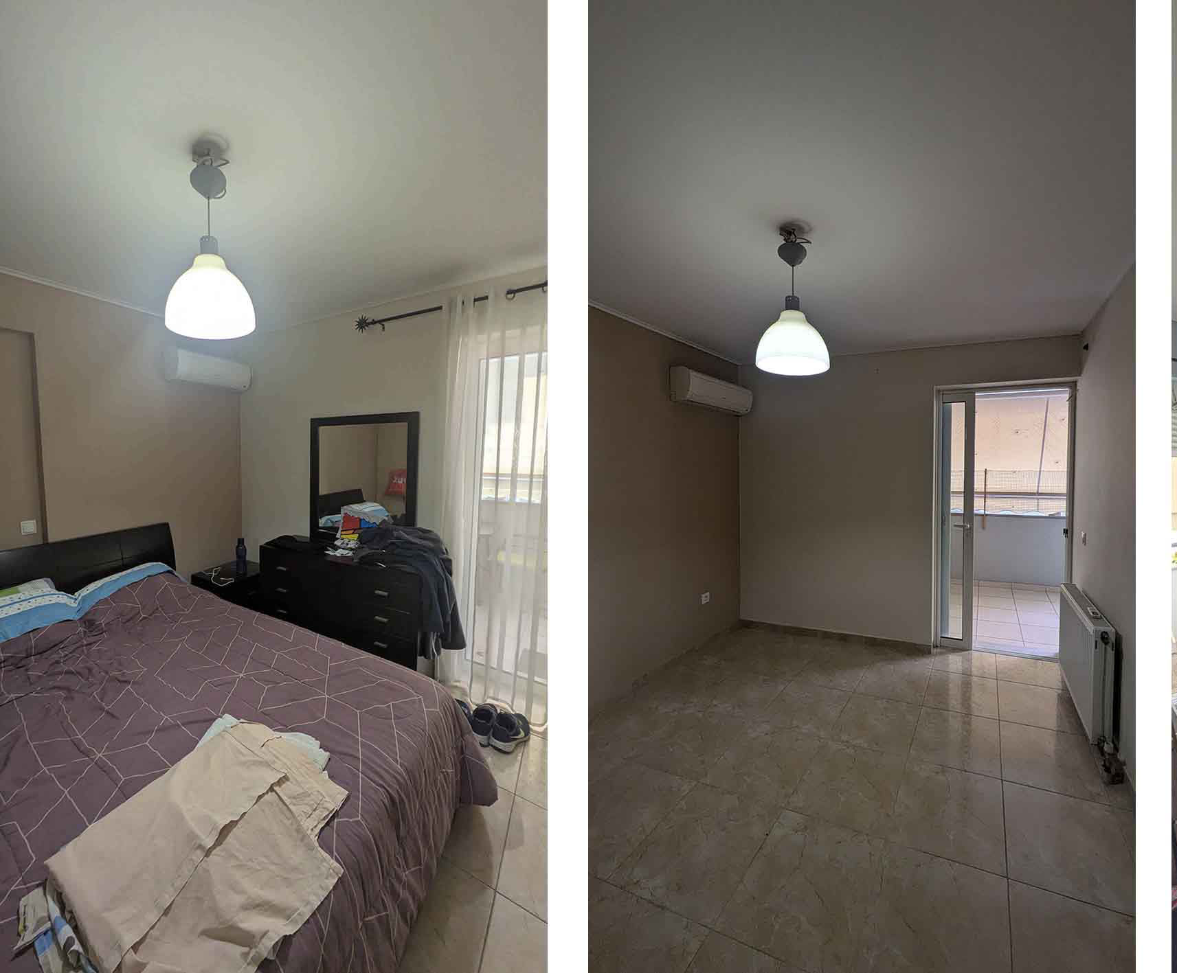 Η δεύτερη κρεβατοκάμαρα πριν την ανακαίνιση.