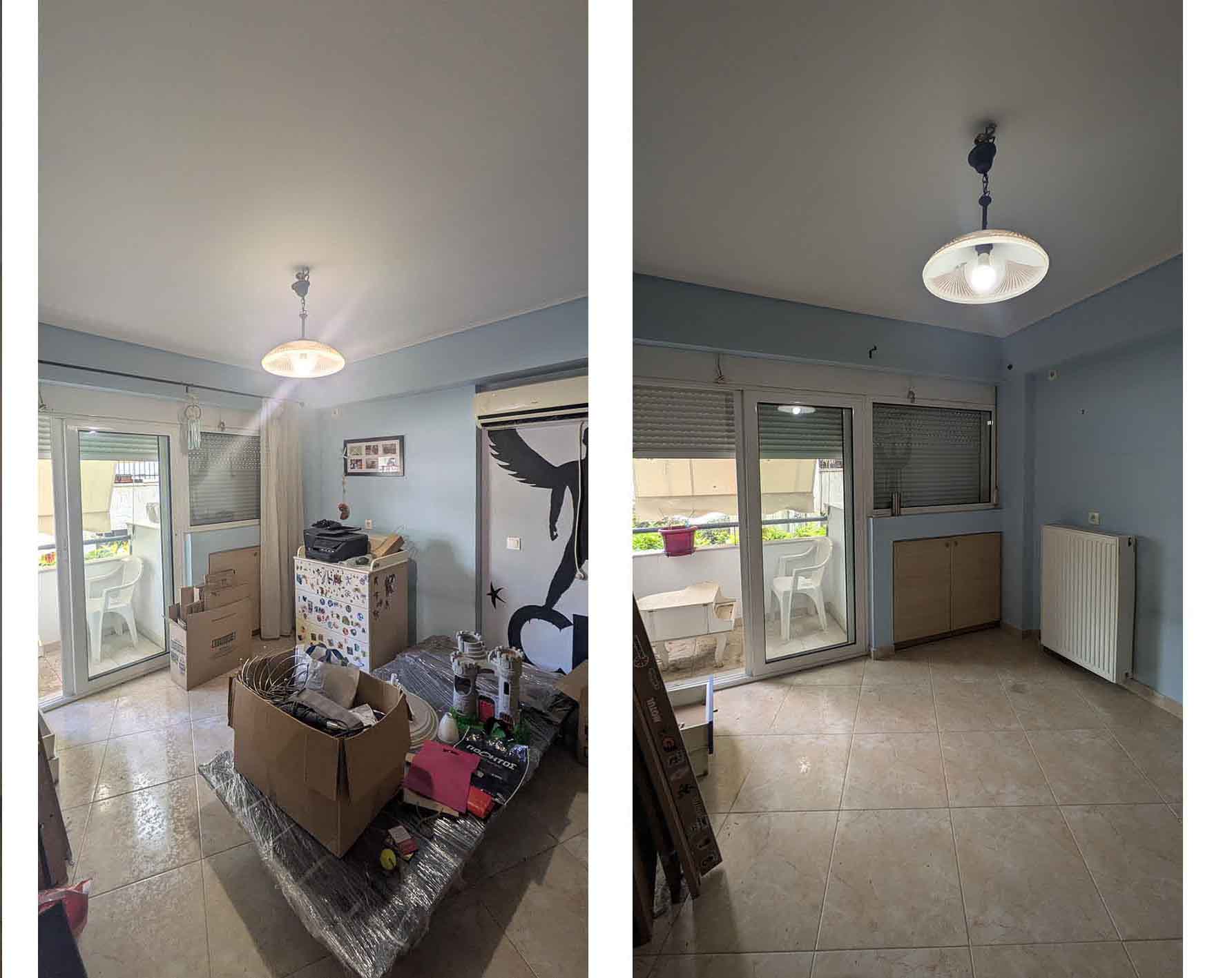 Η πρώτη κρεβατοκάμαρα πριν την ανακαίνιση.