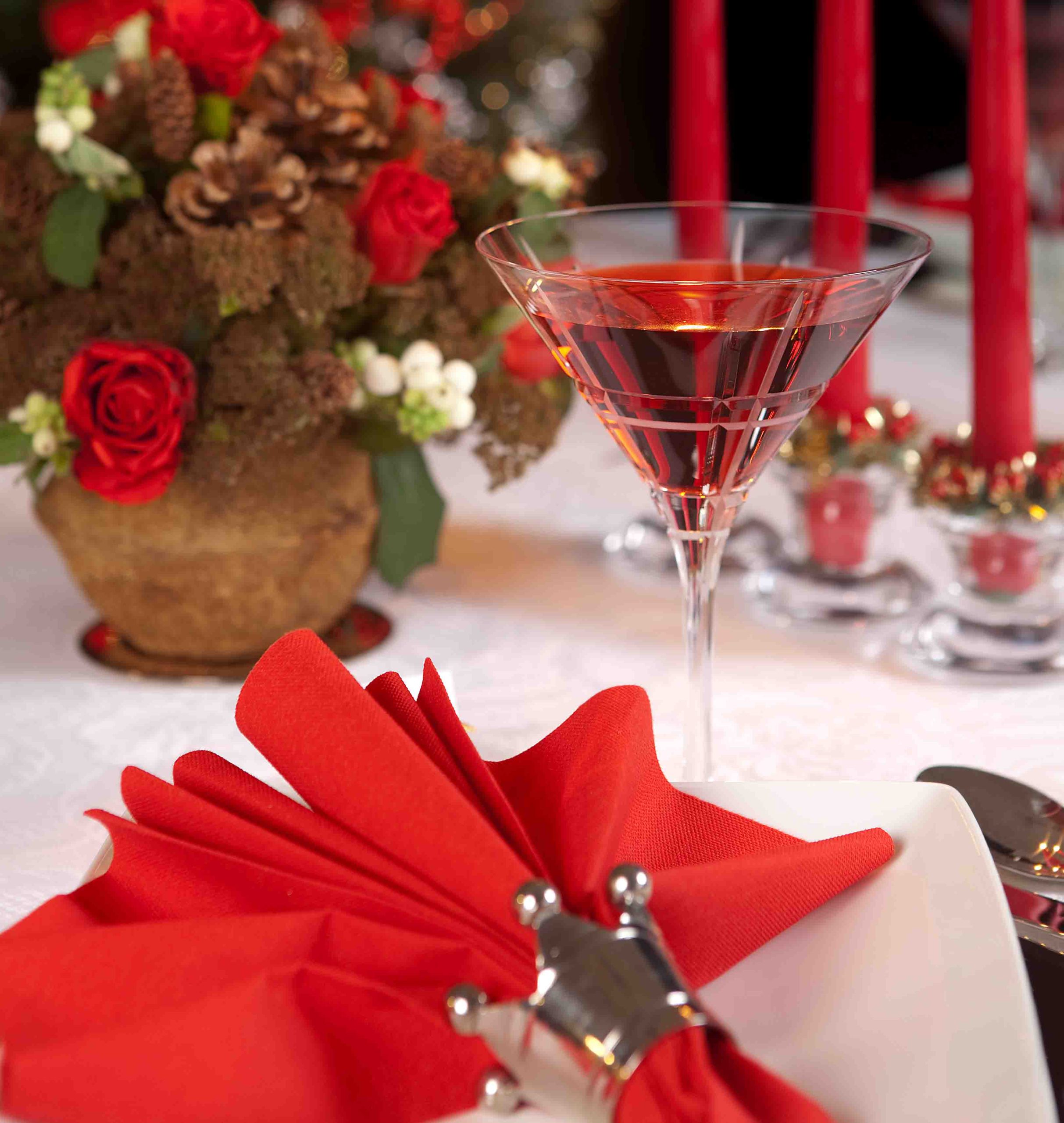 Χριστουγεννιάτικη διακόσμηση για τραπέζι