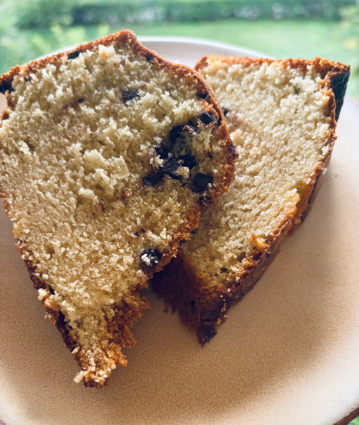 Cake βανίλιας με σταγόνες σοκολάτας