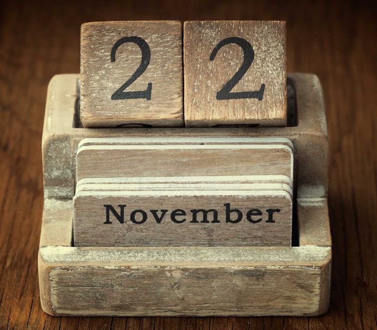 Ημερολόγιο Νοέμβριος 22