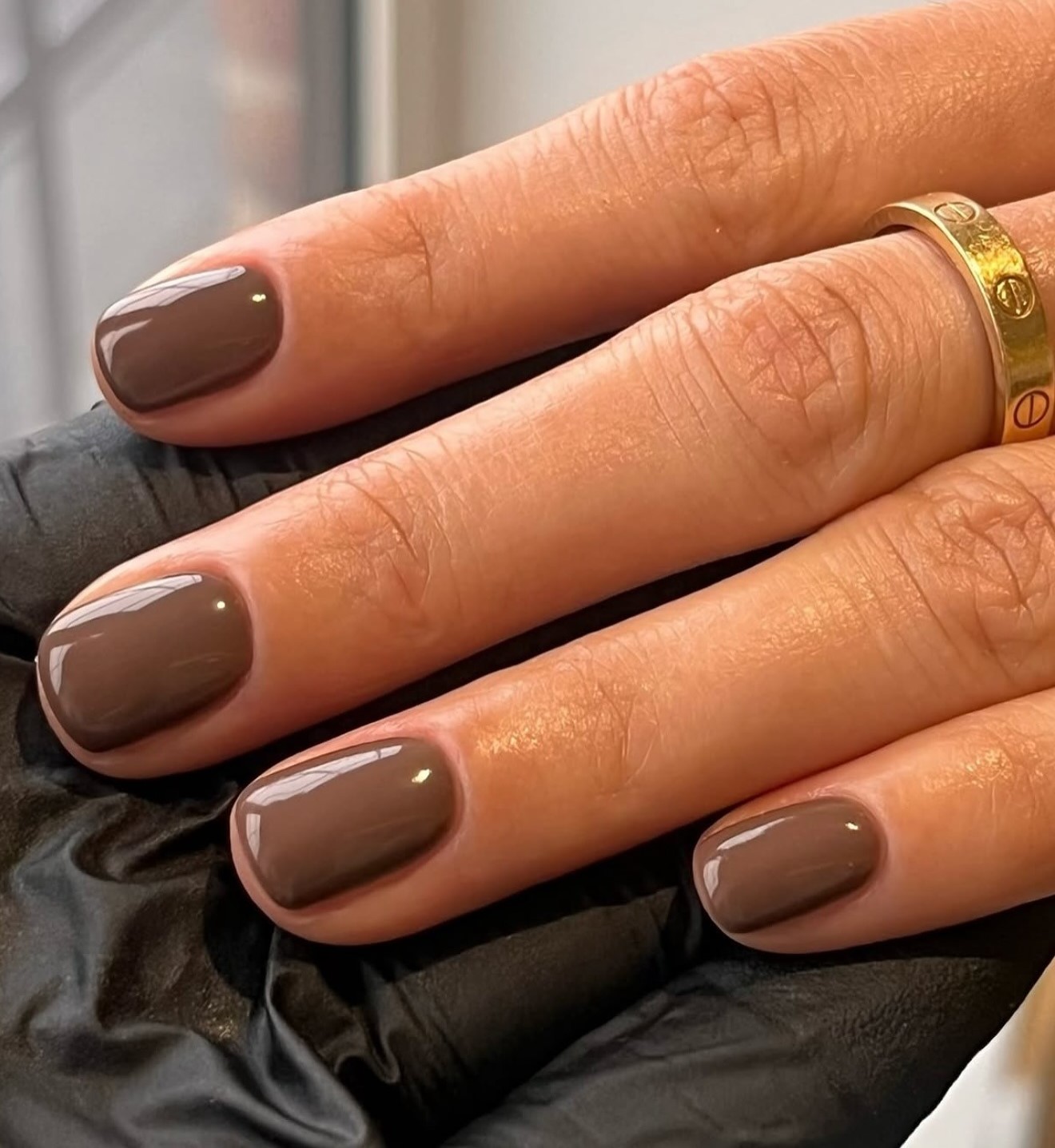 Μόκα καφέ μανικιούρ