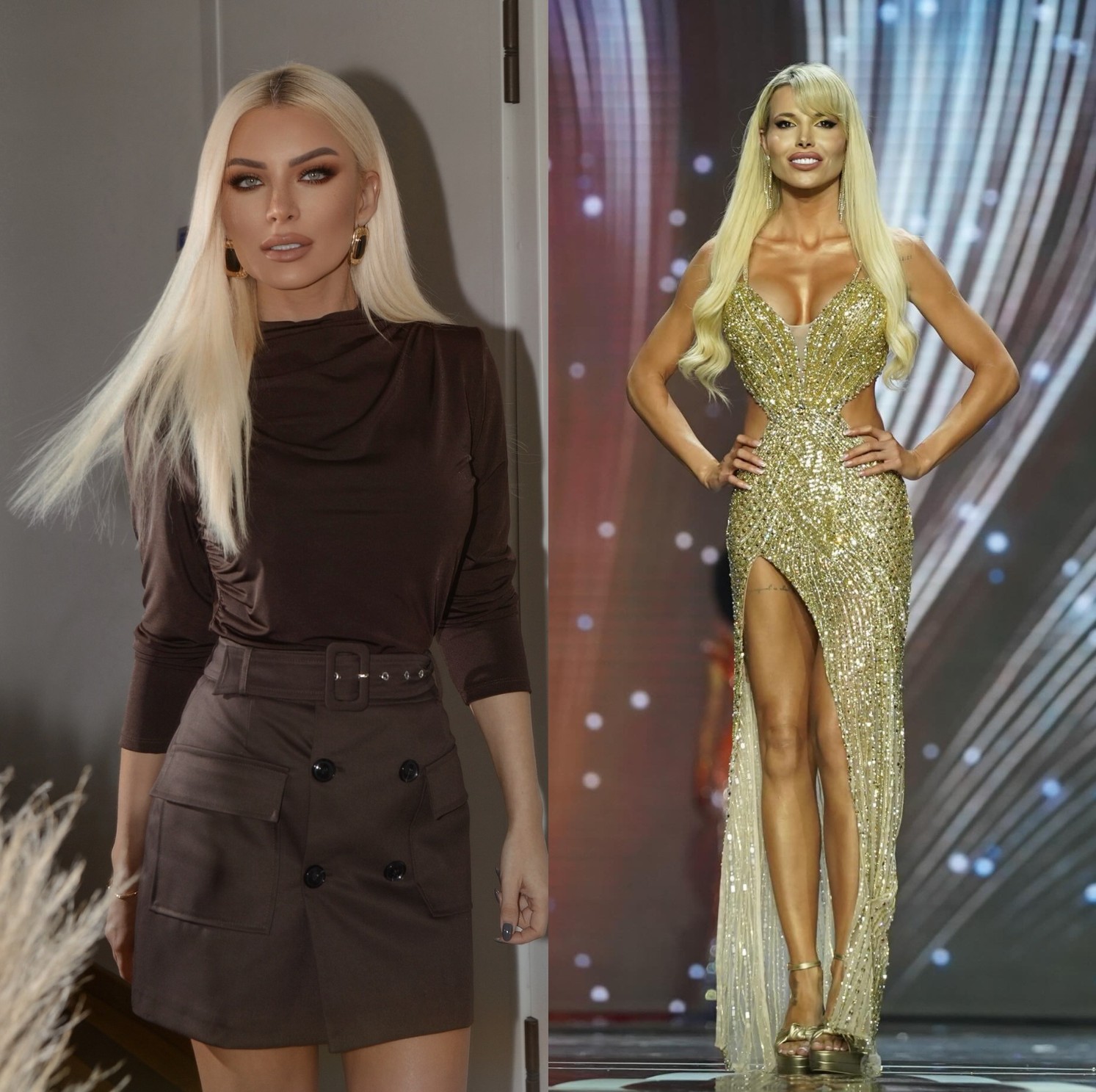 Η Κατερίνα καινούργιου και η Μαίρη Χατζηπαύλου που εκπορσώπησε την Ελλάδα στα Miss Universe