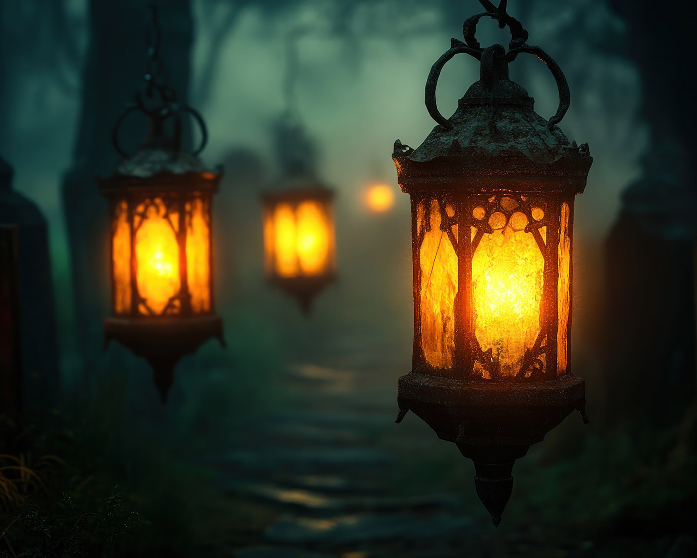 Φαναράκια στο δάσος