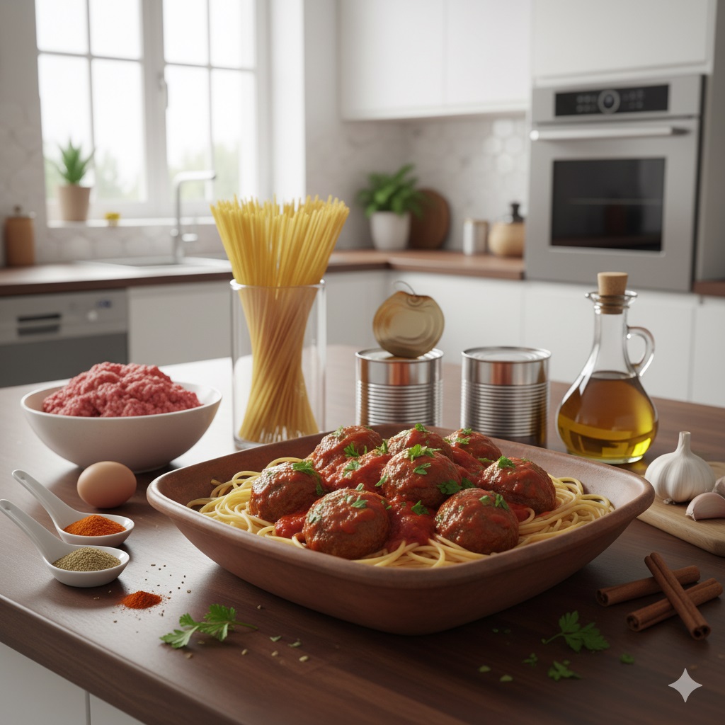 Μακαρόνια σουτζουκάκια