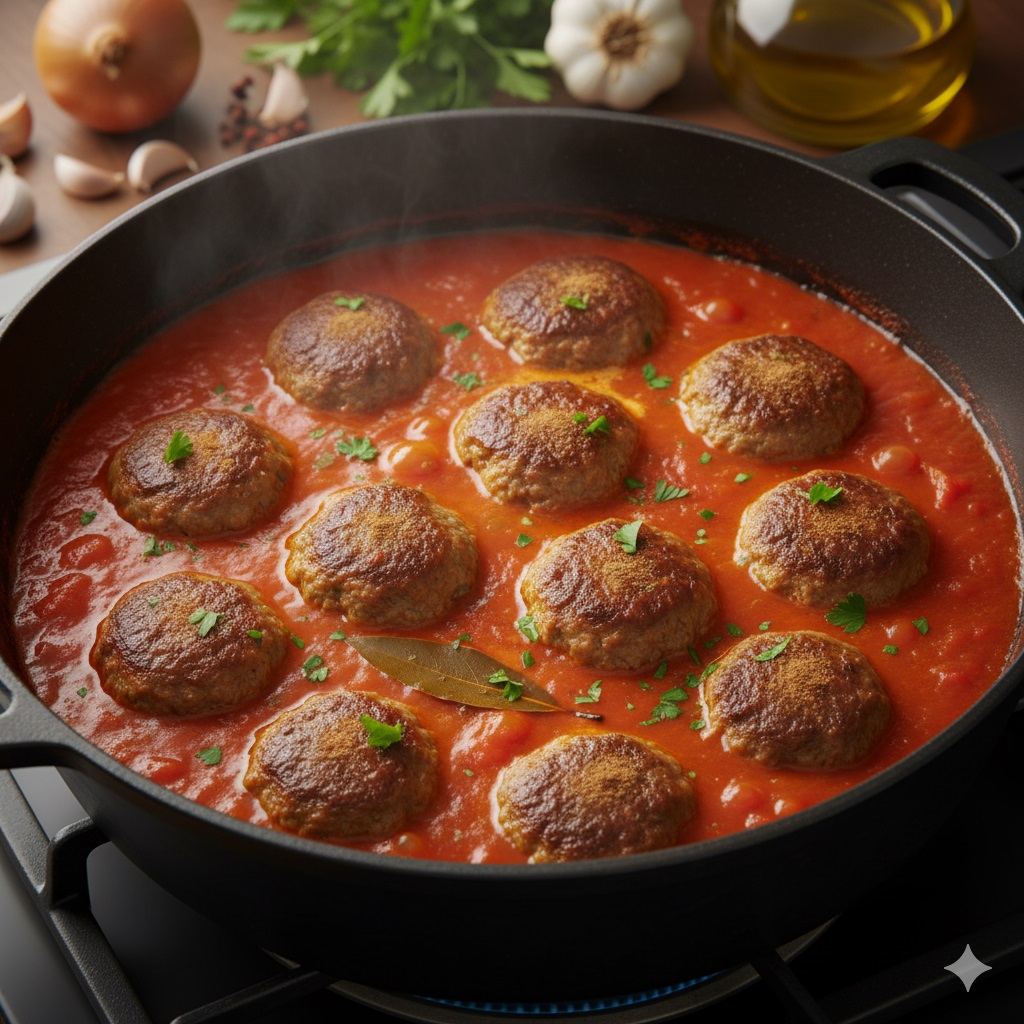 σουτζουκάκια στην κατσαρόλα