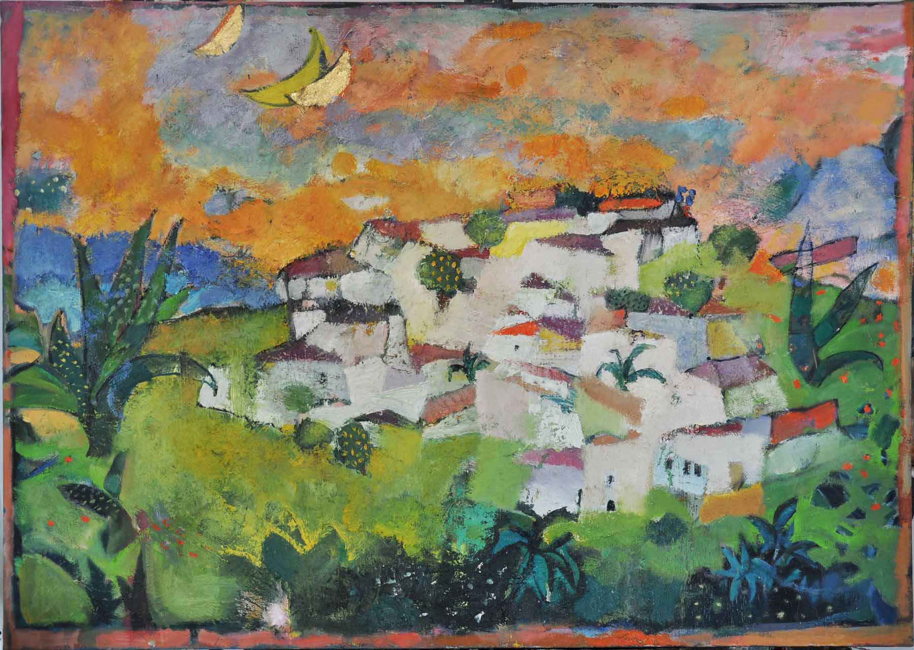 Έργο της Ειρήνης Κανά, Κέα, 100x140 εκ.