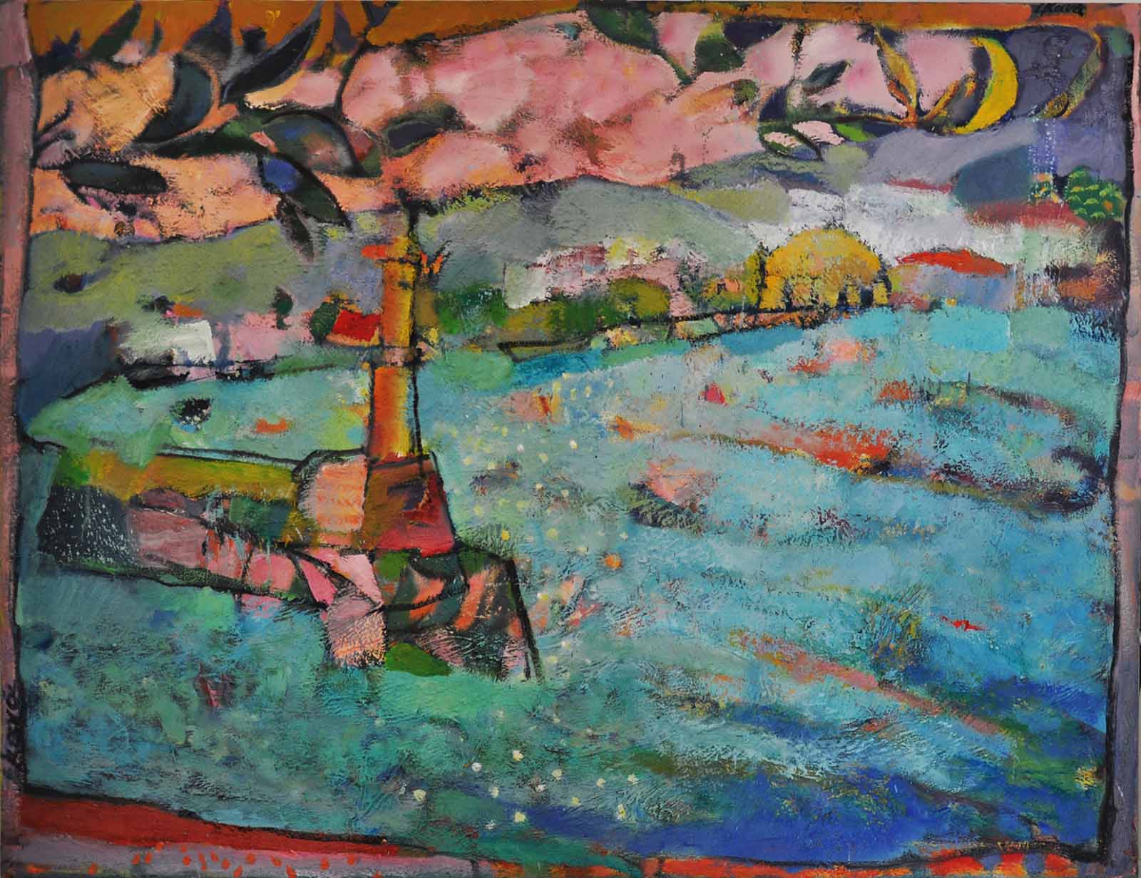 Έργο της Ειρήνης Κανά, Ο δικός μας φάρος, 100x130εκ.