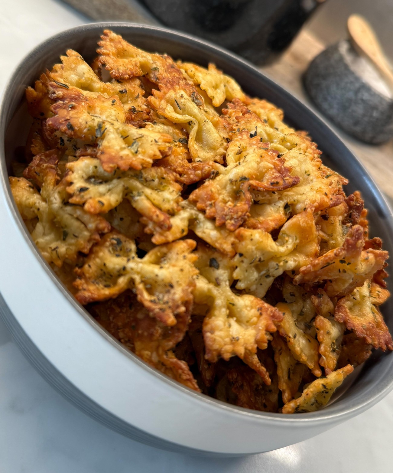 Pasta chips στο air fryer