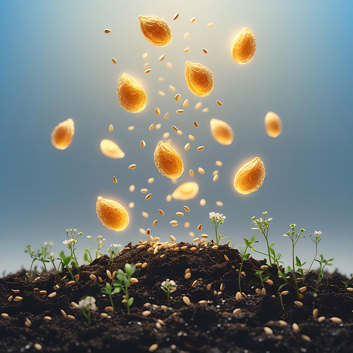 Χρυσαφένιοι σπόροι πέφτουν από τον ουρανό