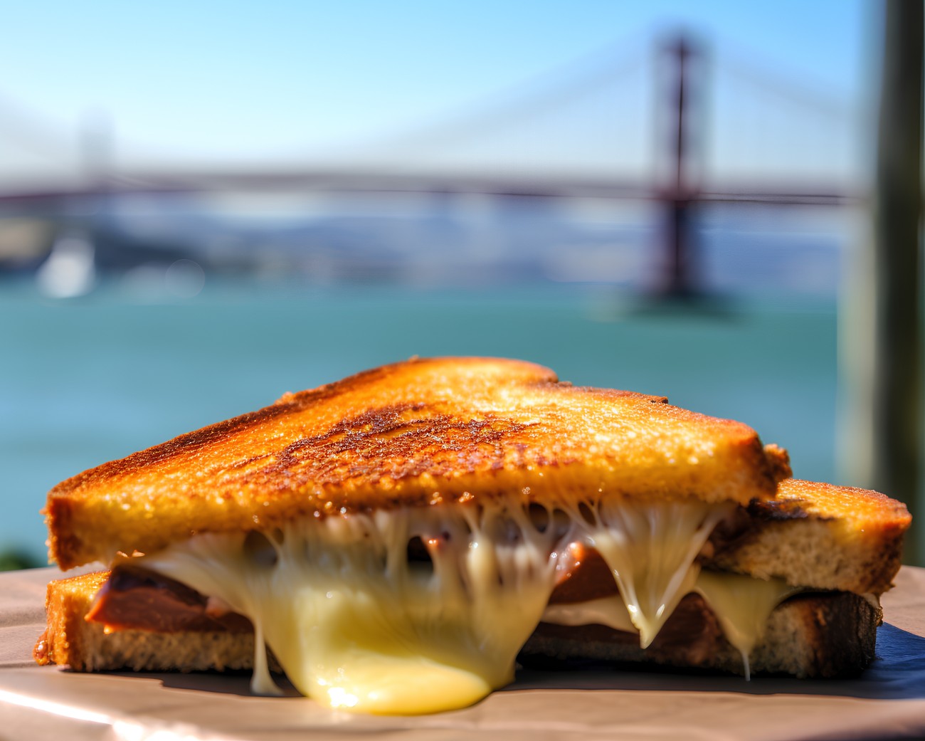 Τοστ με λιωμένο τυρί