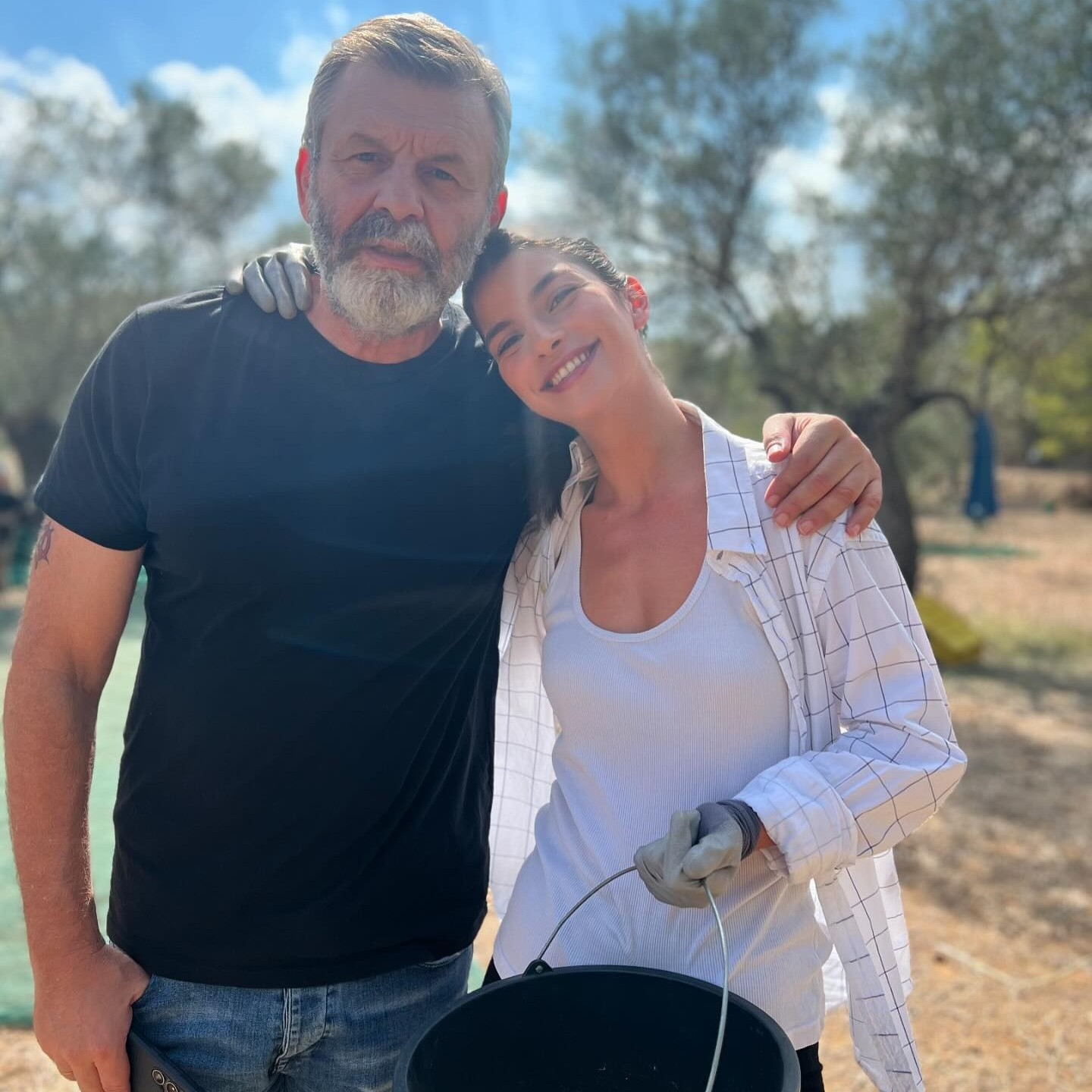 Η ηθοποιός Βαρβάρα Ντέσκα με τον Απόστολο Γκλέτσο