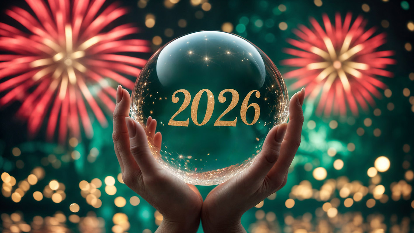 Κρυστάλλινη μπάλα και πυροτεχνήματα για την καινούρια χρονιά 2026