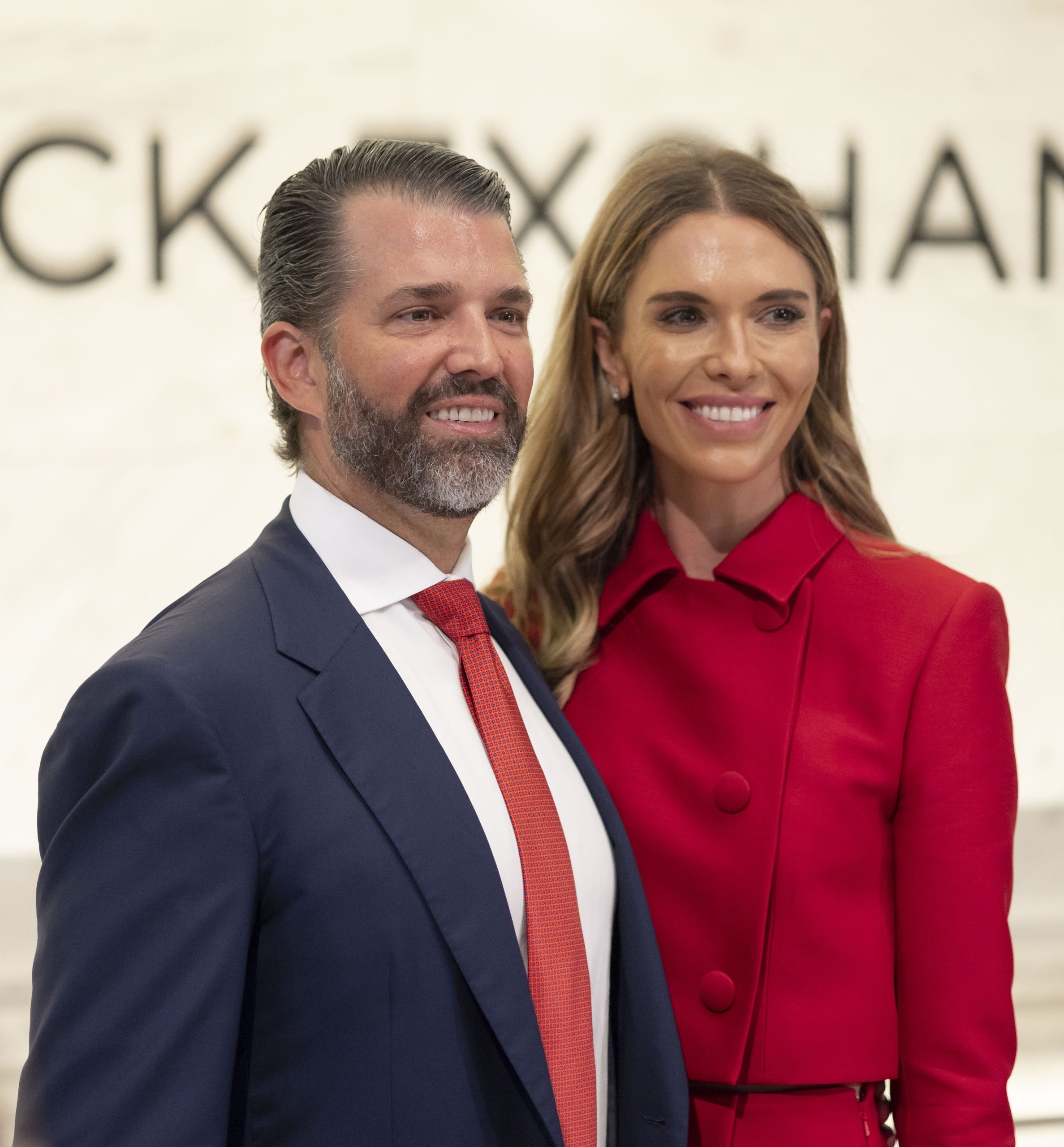 O Donald Trump Jr. και η Bettina Anderson στην αρχική δημόσια προσφορά της GrabAGun Digital Holdings Inc. στο Χρηματιστήριο της Νέας Υόρκης, 16 Ιουλίου 2025