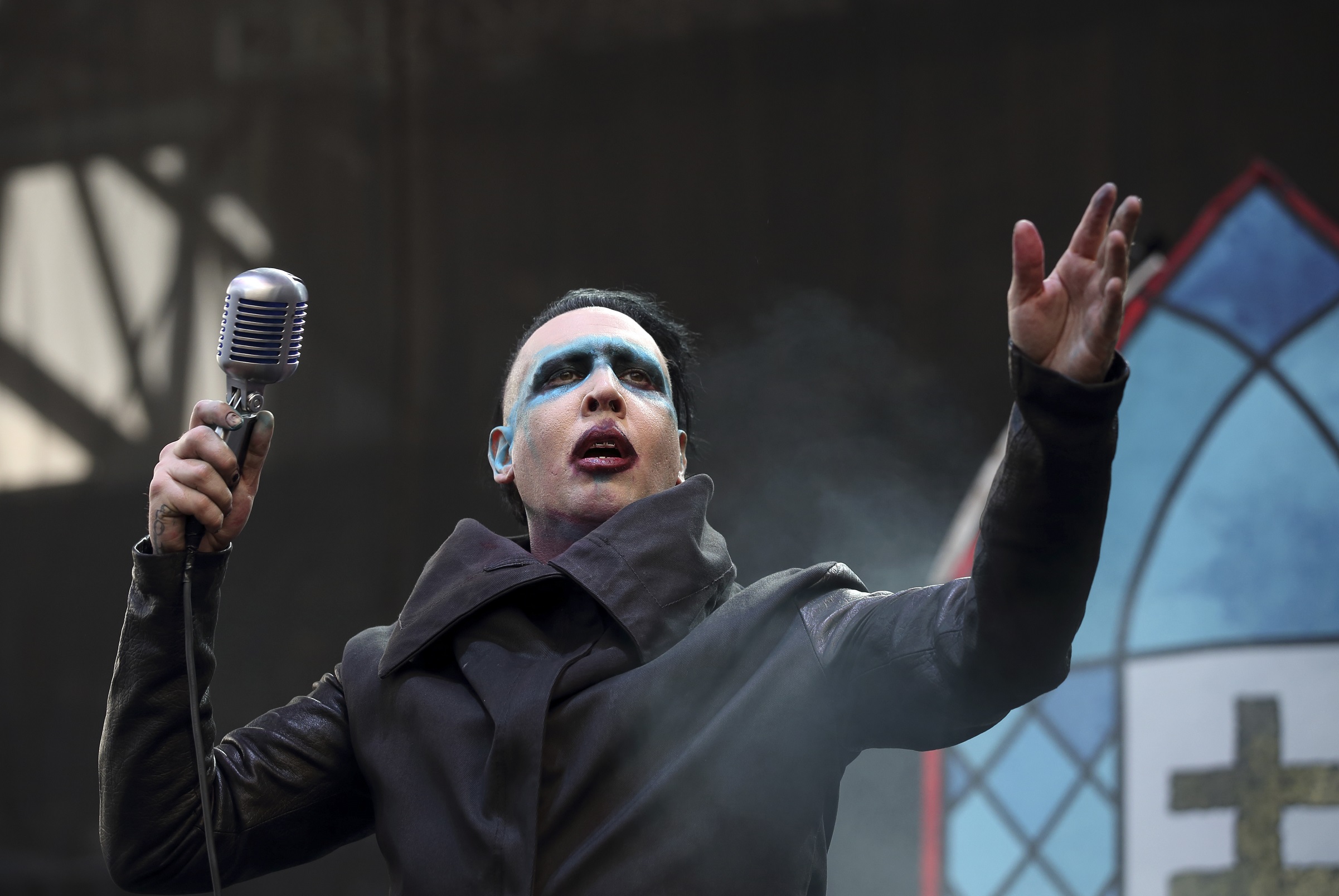 O Marilyn Manson εμφανίζεται στο Rock on the Range Festival στο Οχάιο, 15 Μαΐου 2015