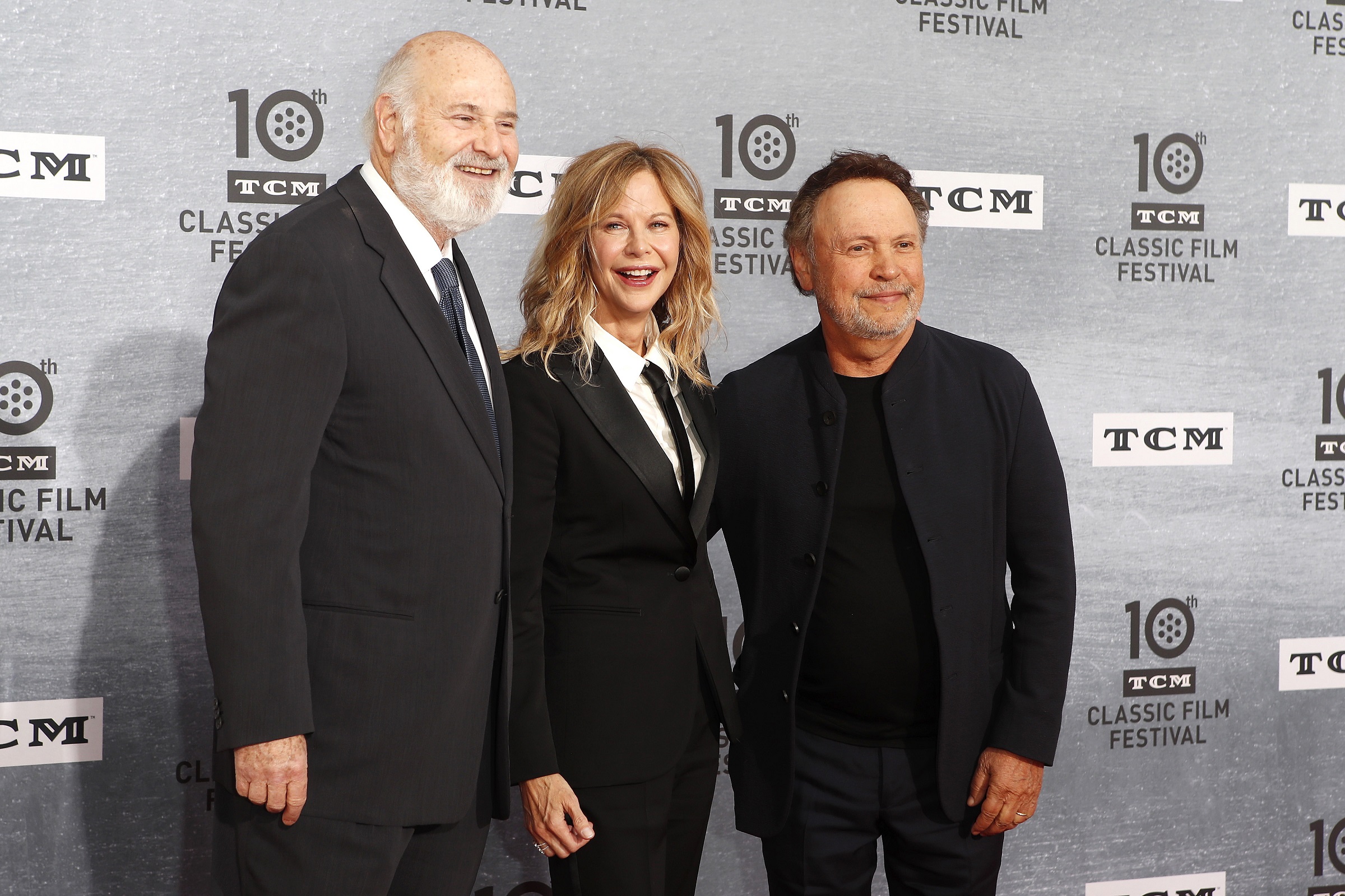 O Rob Reiner με τη Meg Ryan και τον Billy Crystal στην 30ή επέτειο προβολής του "When Harry Met Sally" που έγινε στο γκαλά της βραδιάς έναρξης του TCM Classic Film Festival το 2019, στις 11 Απριλίου