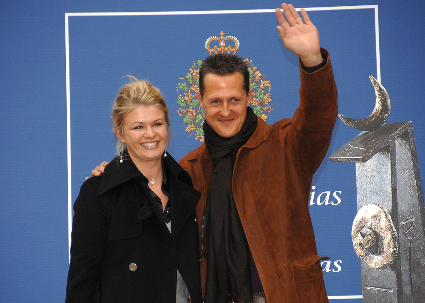 O Michael Schumacher και η γυναίκα του Corinne πριν από χρόνια, στις 26 Οκτωβρίου 2007, στην Ισπανία.