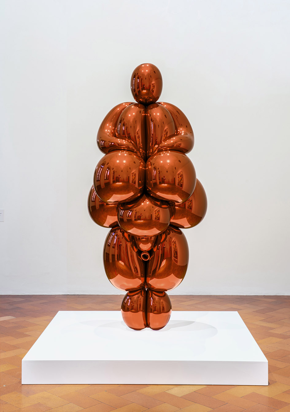 Jeff Koons / Balloon Venus Lespugue (Orange), 2013-2019 / ανοξείδωτος ανακλαστικός χάλυβας με διάφανη χρωματική επίστρωση, 266,9 x 124,1 x 104,7 εκ. / 1/5 μοναδικές εκδόσεις Συλλογή Homem Sonnabend
