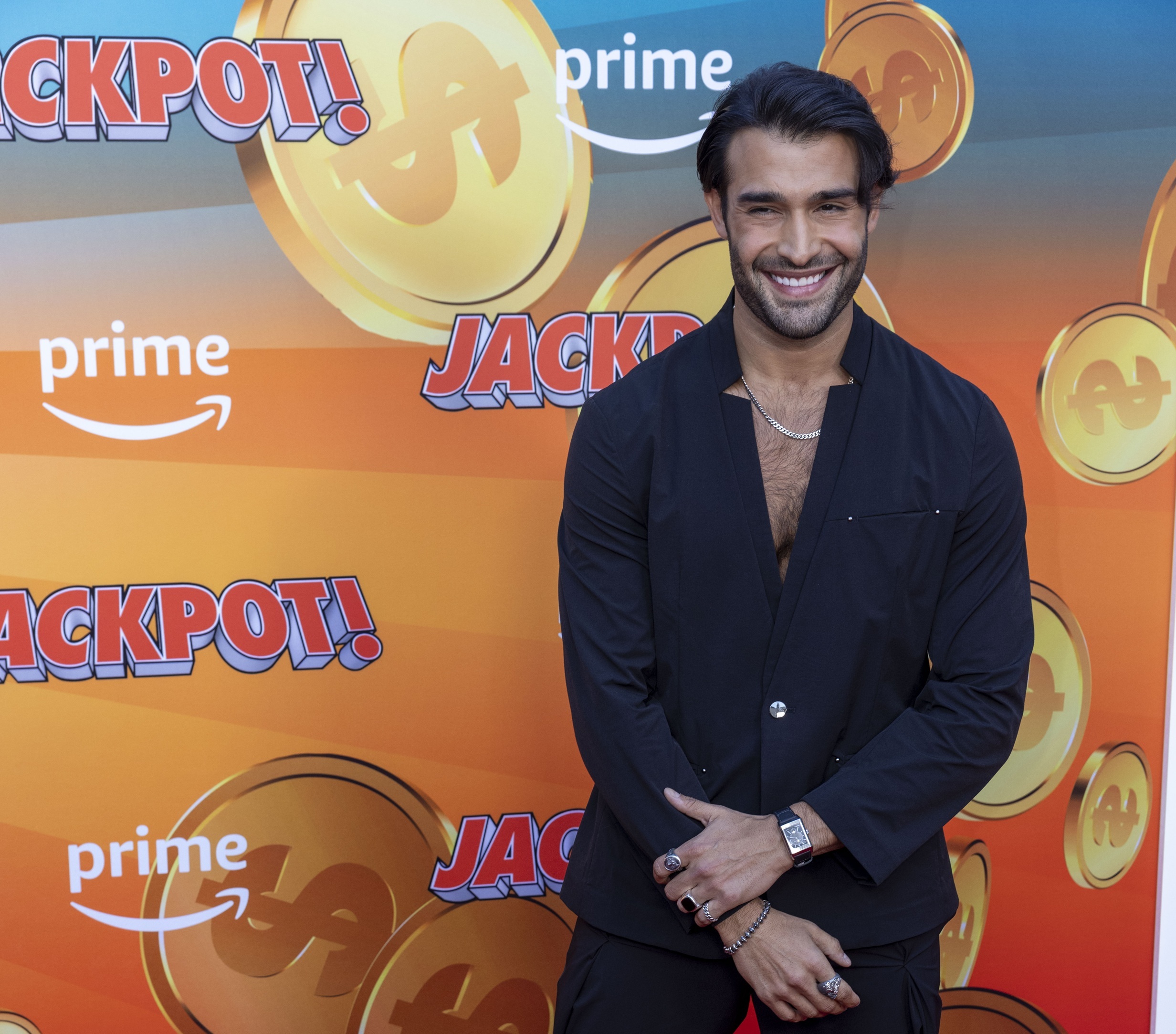 O Sam Asghari στην πρεμιέρα του "Jackpot" στο TCL Chinese Theatre του Λος Άντζελες, 13 Αυγούστου 2024