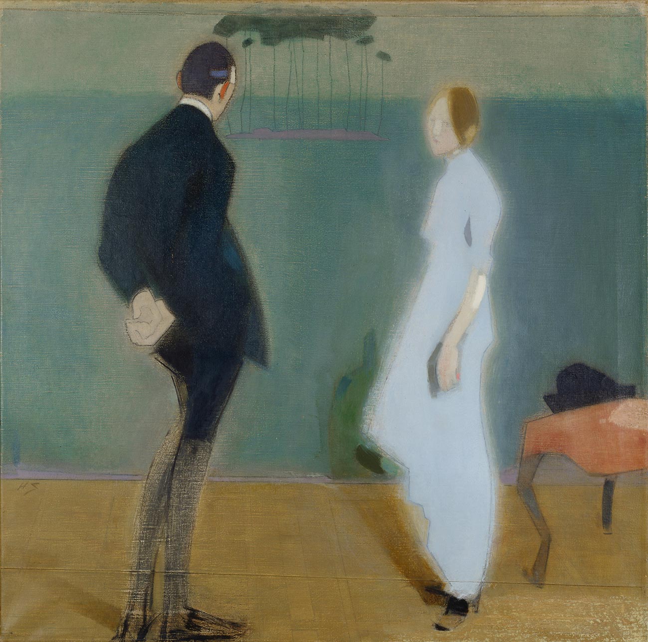 Helene Schjerfbeck (Finnish, Helsinki 1862–1946 Saltsjöbaden) / The Tapestry 1914-1916 Oil on canvas (89.5 × 92 cm) / Private Collection, Stockholm