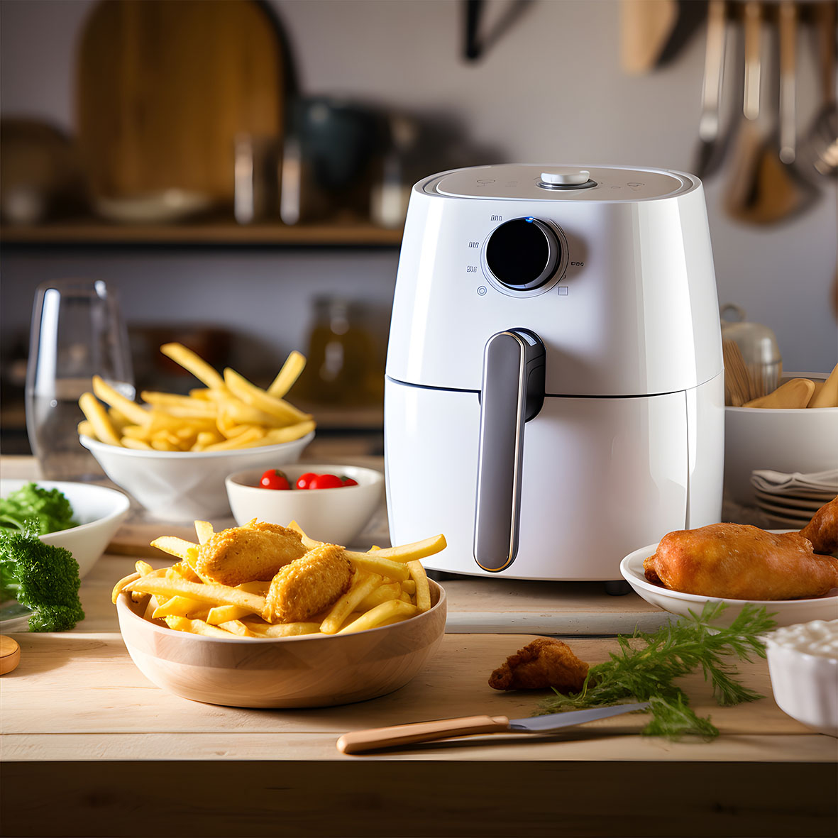 Air Fryer με φαγητό έτοιμο