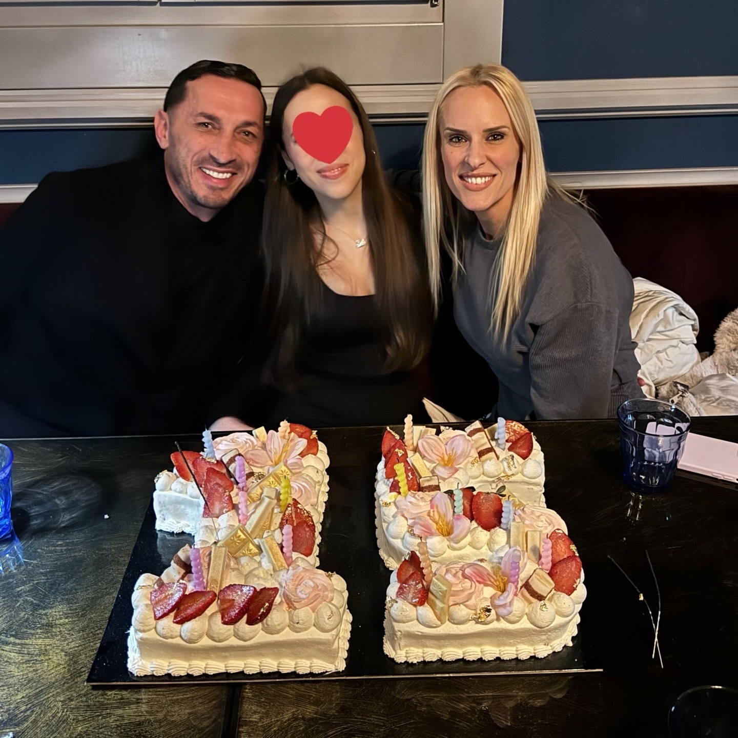 Έλενα Ασημακοπούλου και Μπρούνο τσιρίλο στα γενέθλια της κόρης τους