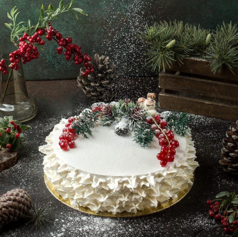 βασιλόπιτα με λευκό γλάσο