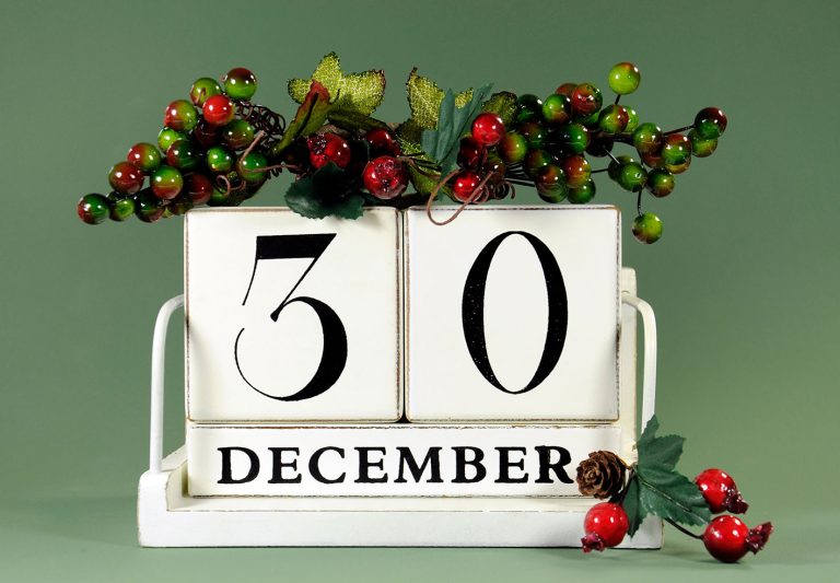 Ημερολόγιο Δεκέμβριος 30