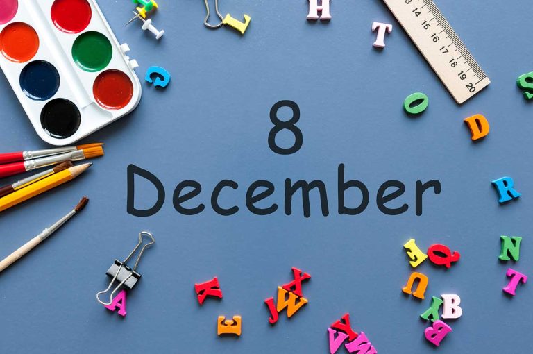 Ημερολόγιο Δεκέμβριος 8