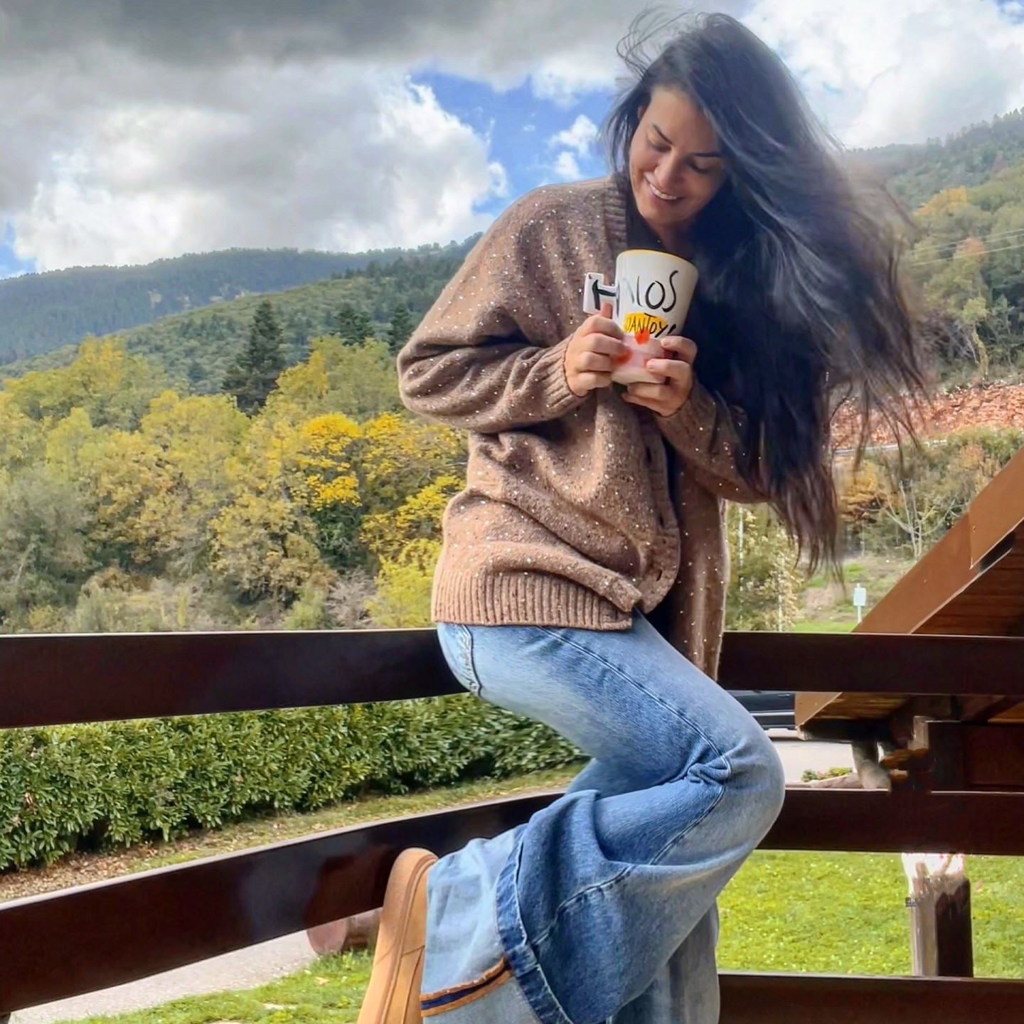 Η Μαρία Κορινθίου στην εξοχή