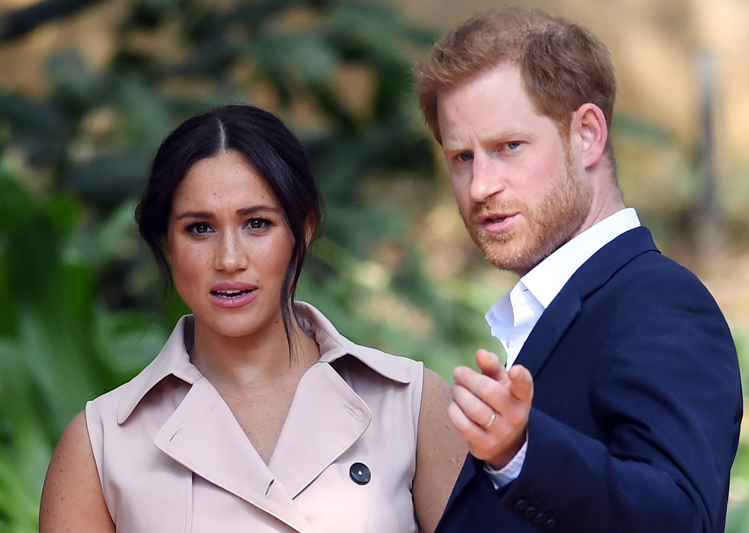 O πρίγκιπας Harry και η Meghan Markle παρευρίσκονται σε δεξίωση για τις δημιουργικές βιομηχανίες και τις επιχειρήσεις στην κατοικία του Ύπατου Αρμοστή στο Γιοχάνεσμπουργκ της Νότιας Αφρικής, 2 Οκτωβρίου 2019