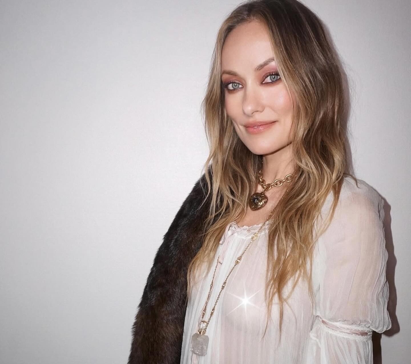 Olivia Wilde με color melting χρώμα μαλλιών