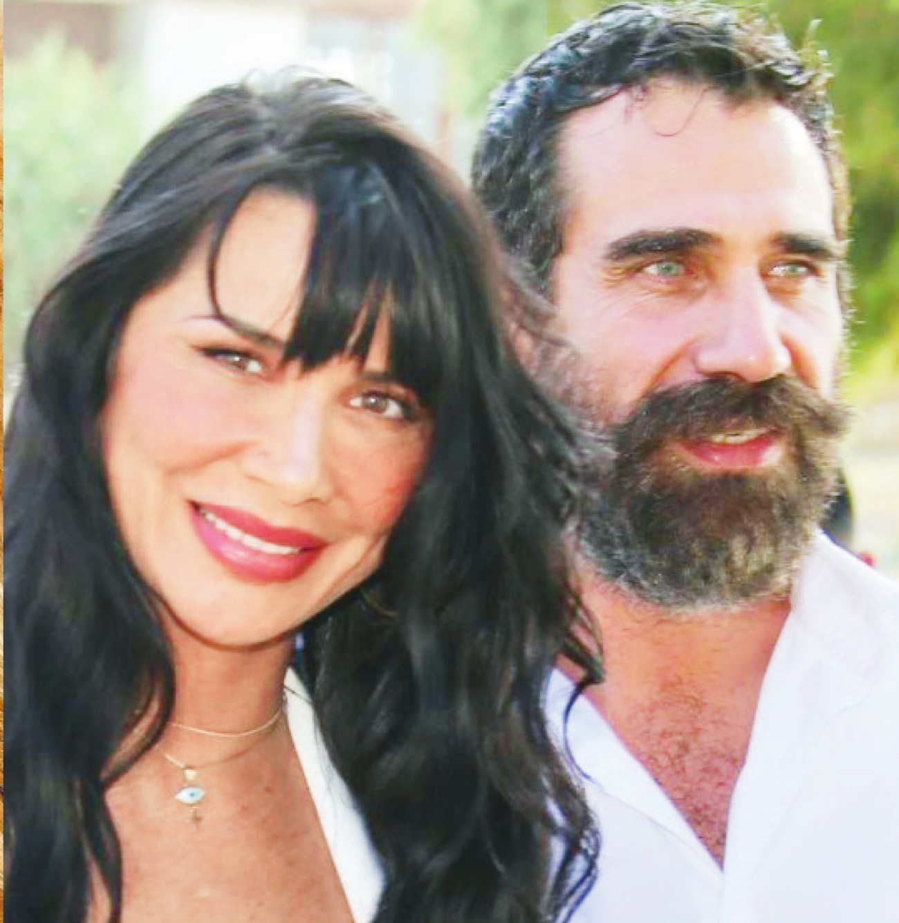 Η πάολα με τον σύντροφό της Λάζαρο Βαφειάδη