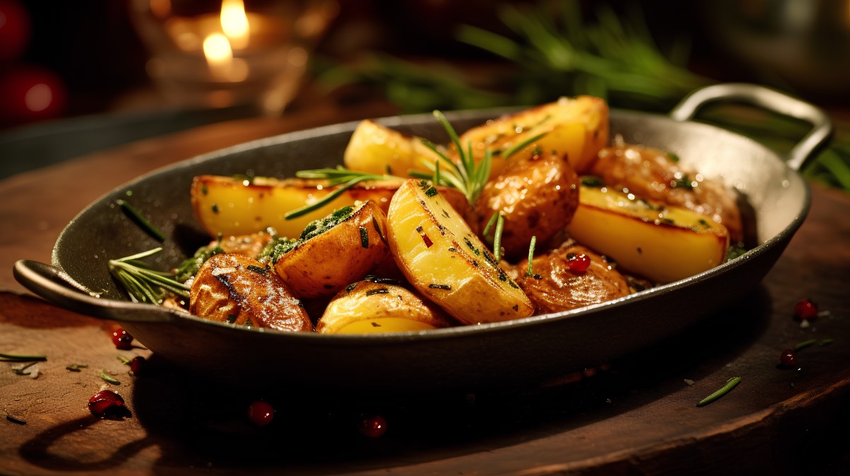 Ψητές πατάτες σε ταψί