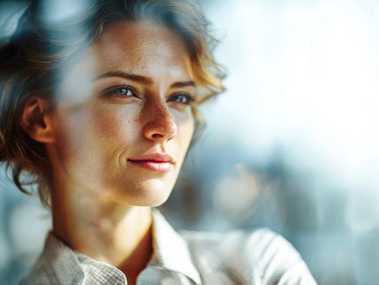 Κοντινό σε πρόσωπο γυναίκας