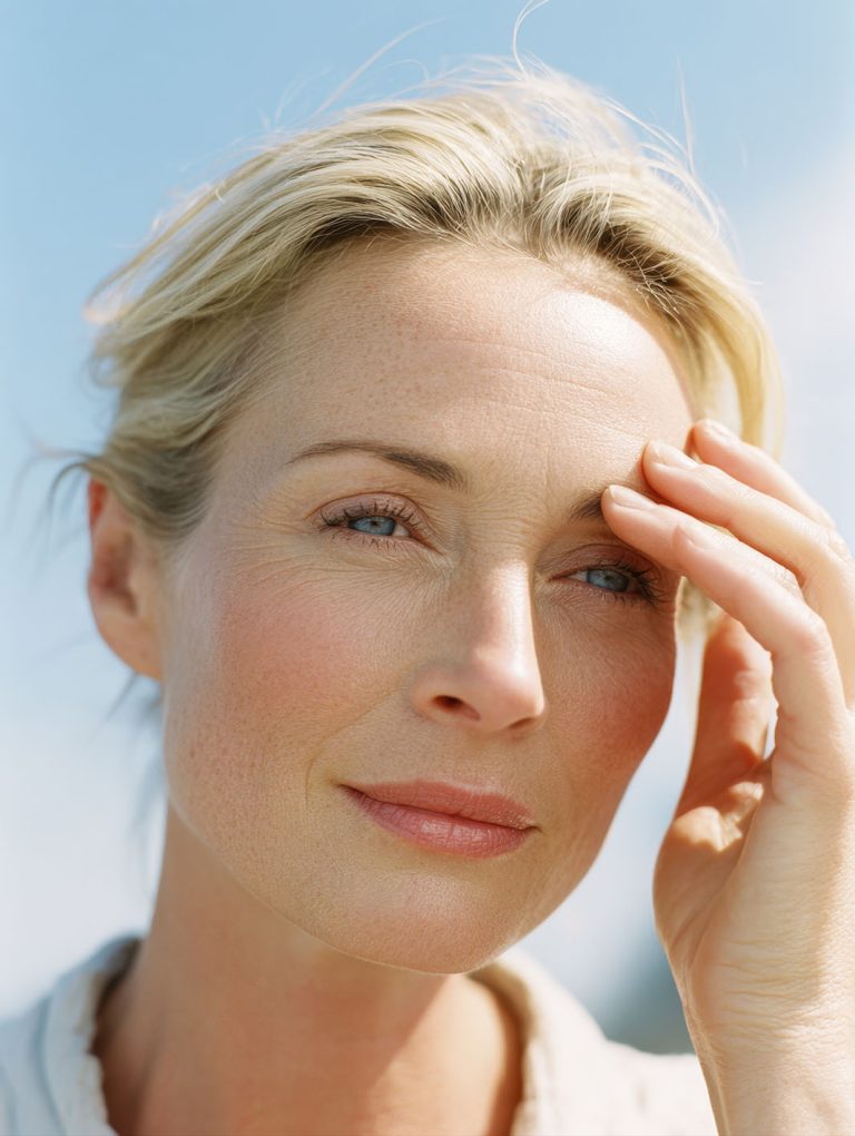 Κοντινό σε πρόσωπο γυναίκας