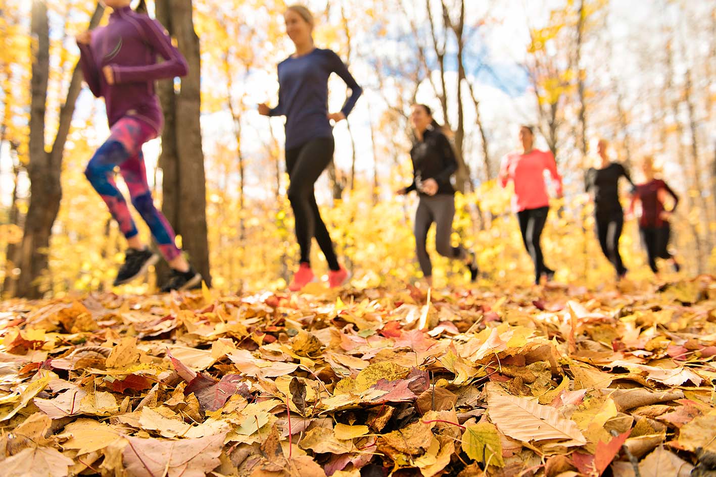 Γκρουπ γυναικών που τρέχουν