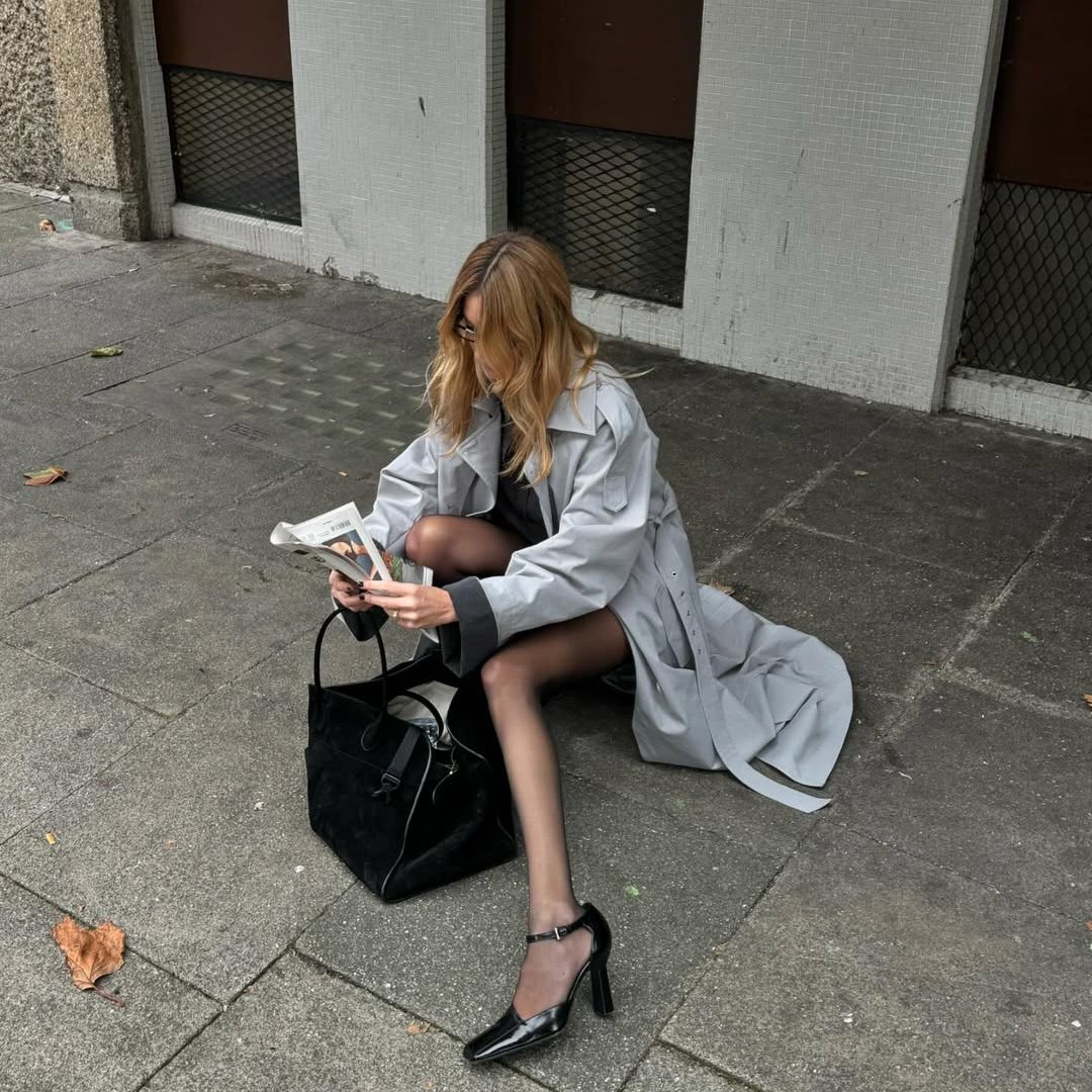 Chunky ankle-strap heels