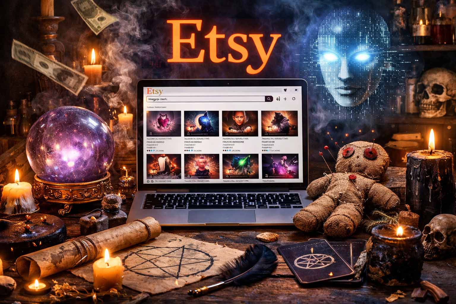 Mαγικά ξόρκια στην πλατφόρμα Etsy