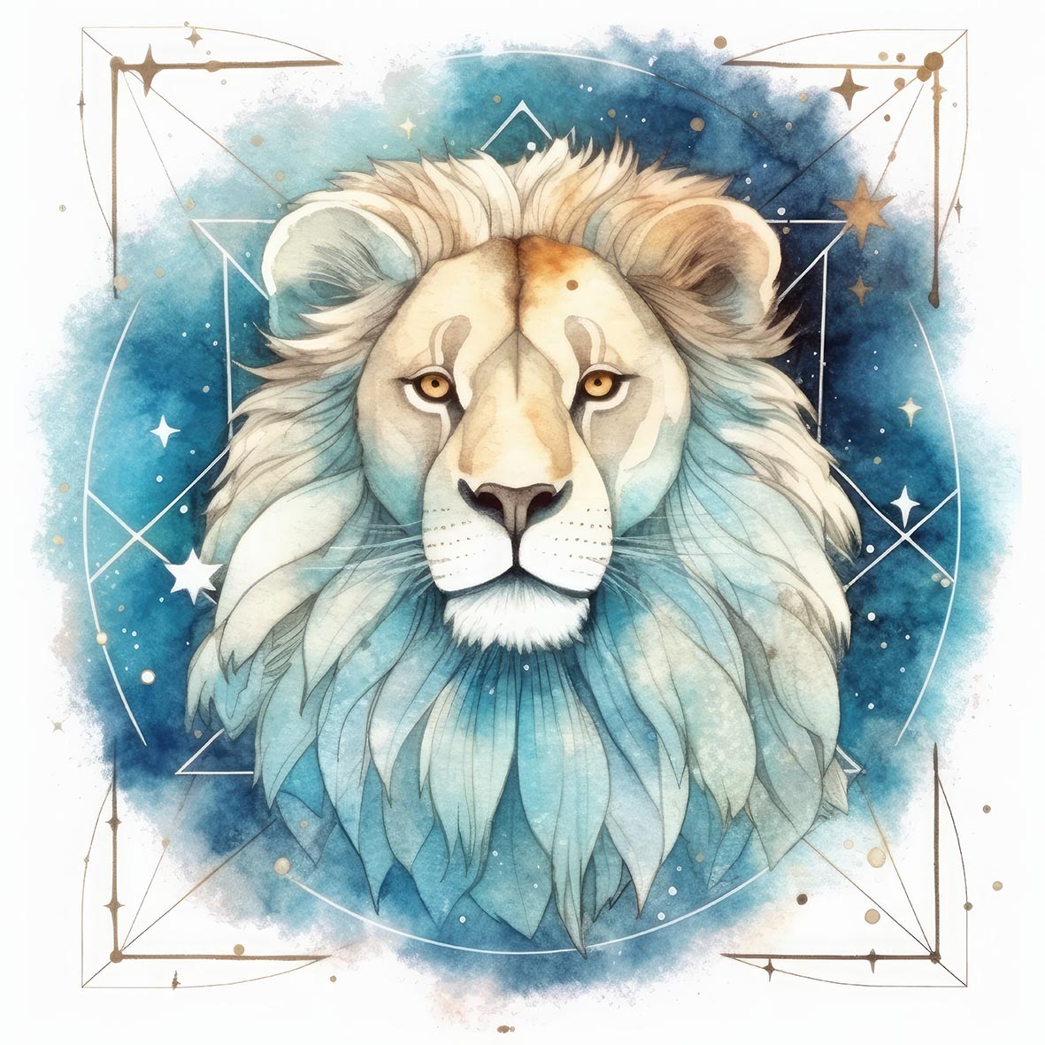 Το ζώδιο του Λέοντος σε σκίτσο